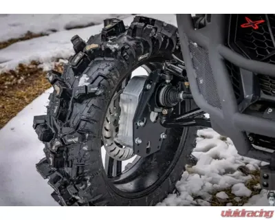 SuperATV 6" Dual Billet Portal Gear Lift Kit w/ 30% Gear Reduction & Frame Stiffener Can-AM Maverick X3 Standard 2017+ - PGH6D-7-72-301-B-FS