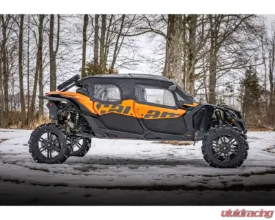 SuperATV 6" Dual Billet Portal Gear Lift Kit w/ 30% Gear Reduction & Frame Stiffener Can-AM Maverick X3 MAX 2017+ - PGH6D-7-72-302-B-FS