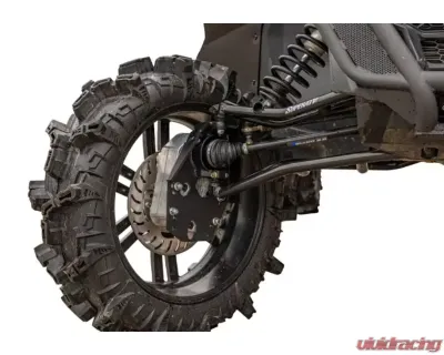 SuperATV 6" Dual Billet Portal Gear Lift Kit w/ 30% Gear Reduction & Frame Stiffener Can-AM Maverick X3 MAX 2017+ - PGH6D-7-72-302-B-FS