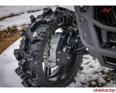 SuperATV 6" Dual Billet Portal Gear Lift Kit w/ 30% Gear Reduction & Frame Stiffener Can-AM Maverick X3 MAX 2017+ - PGH6D-7-72-302-B-FS