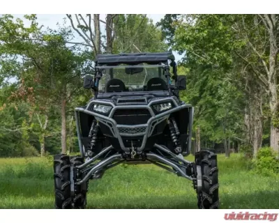 SuperATV 8" Single Billet Portal Gear Lift Kit w/ 45% Gear Reduction & Frame Stiffener Polaris RZR XP Turbo 2016 - PGH8-1-33-304-B-FS