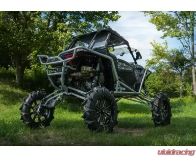 SuperATV 8" Single Billet Portal Gear Lift Kit w/ 45% Gear Reduction & Frame Stiffener Polaris RZR XP Turbo 2016 - PGH8-1-33-304-B-FS