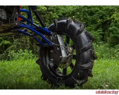 SuperATV 8" Single Billet Portal Gear Lift Kit w/ 45% Gear Reduction & Frame Stiffener Polaris Ranger XP 900 Standard Cab  2013-2019 - PGH8-1-34-301-B-FS