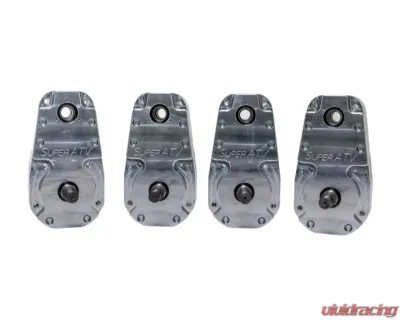 SuperATV 8" Single Billet Portal Gear Lift Kit w/ 45% Gear Reduction & Frame Stiffener Polaris Ranger XP 1000 Crew Cab 2017-2018 - PGH8-1-34-302-B-FS