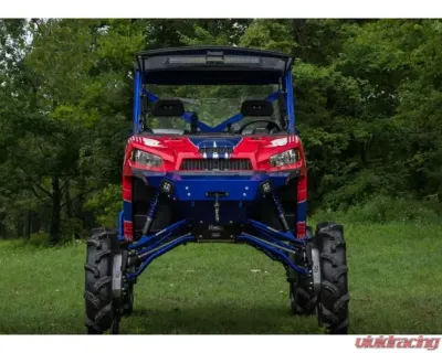 SuperATV 8" Single Billet Portal Gear Lift Kit w/ 45% Gear Reduction & Frame Stiffener Polaris Ranger XP 1000 Crew Cab 2017-2018 - PGH8-1-34-302-B-FS