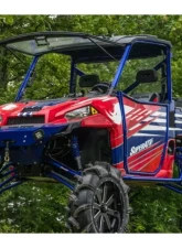 SuperATV 8" Single Billet Portal Gear Lift Kit w/ 45% Gear Reduction & Frame Stiffener Polaris Ranger XP 1000 Crew Cab 2017-2018                                     - PGH8-1-34-302-B-FS - Image 5