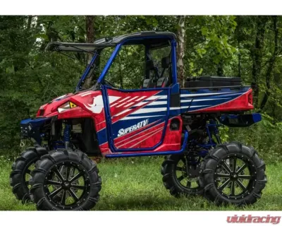 SuperATV 8" Single Billet Portal Gear Lift Kit w/ 45% Gear Reduction Polaris Ranger XP 1000 Standard Cab 2018-2020 - PGH8-1-34-453-B