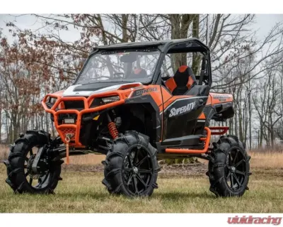 SuperATV 8" Cast Portal Gear Lift Kit w/ 60% Gear Reduction & Frame Stiffener Polaris General 2016+ - PGH8-1-44-601-FS