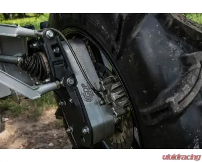 SuperATV 8" Single Billet Portal Gear Lift Kit w/ 60% Gear Reduction & Frame Stiffener Polaris RZR XP Turbo 2017-2021 - PGH8-1-58-602-B-FS