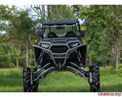 SuperATV 8" Single Billet Portal Gear Lift Kit w/ 60% Gear Reduction & Frame Stiffener Polaris RZR XP Turbo 2017-2021 - PGH8-1-58-602-B-FS