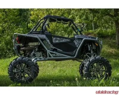 SuperATV 8" Single Billet Portal Gear Lift Kit w/ 60% Gear Reduction & Frame Stiffener Polaris RZR XP Turbo 2017-2021 - PGH8-1-58-602-B-FS