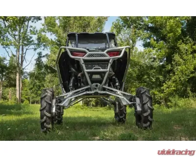 SuperATV 8" Single Billet Portal Gear Lift Kit w/ 60% Gear Reduction & Frame Stiffener Polaris RZR XP Turbo 2017-2021 - PGH8-1-58-602-B-FS
