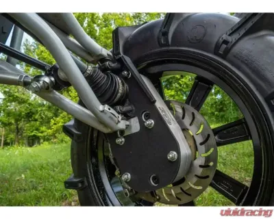 SuperATV 8" Single Billet Portal Gear Lift Kit w/ 60% Gear Reduction & Frame Stiffener Polaris RZR XP Turbo 2017-2021 - PGH8-1-58-602-B-FS