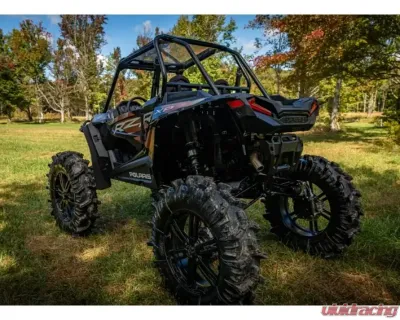 SuperATV 8" Single Cast Portal Gear Lift Kit w/ 60% Gear Reduction & Frame Stiffener Polaris RZR XP Turbo 2016 - PGH8-1-58-601-FS
