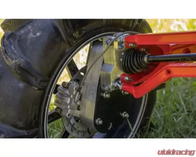 SuperATV 8" Single Billet Portal Gear Lift Kit w/ 45% Gear Reduction & Frame Stiffener Polaris RZR XP Turbo S 2 Seat 2018-2021 - PGH8-1-75-451-B-FS