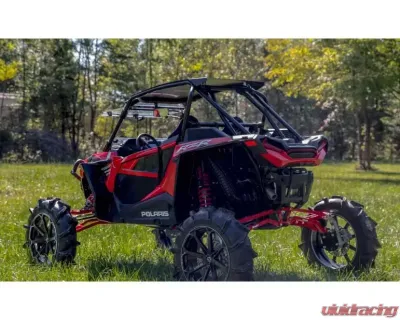 SuperATV 8" Single Billet Portal Gear Lift Kit w/ 45% Gear Reduction & Frame Stiffener Polaris RZR XP Turbo S 2 Seat 2018-2021 - PGH8-1-75-451-B-FS