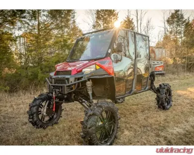 SuperATV 8" Single Cast Portal Gear Lift Kit w/ 45% Gear Reduction & Frame Stiffener Polaris Ranger 1000 Standard Cab 2021+ - PGH8-1-98-452-FS