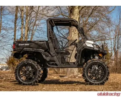 SuperATV 8" Single Billet Portal Gear Lift Kit w/ 60% Gear Reduction & Frame Stiffener Can-Am Defender 2016-2021 - PGH8-7-67-603-B-FS