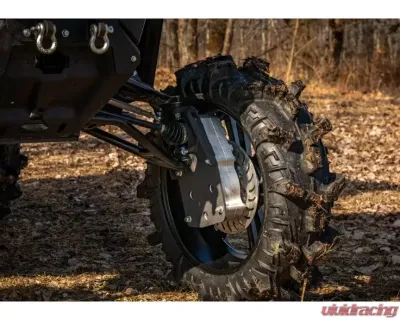 SuperATV 8" Single Billet Portal Gear Lift Kit w/ 60% Gear Reduction & Frame Stiffener Can-Am Defender 2016-2021 - PGH8-7-67-603-B-FS