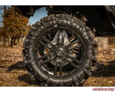 SuperATV 8" Single Billet Portal Gear Lift Kit w/ 60% Gear Reduction & Frame Stiffener Can-Am Defender 2016-2021 - PGH8-7-67-603-B-FS