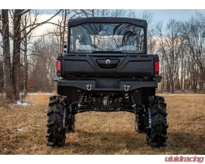 SuperATV 8" Single Billet Portal Gear Lift Kit w/ 60% Gear Reduction & Frame Stiffener Can-Am Defender 2016-2021 - PGH8-7-67-603-B-FS