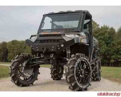 SuperATV 8" Dual Billet Portal Gear Lift Kit w/ 70% Gear Reduction & Frame Stiffener Polaris Ranger XP 1000 Standard Cab 2021+ - PGH8D-1-98-702-B-FS