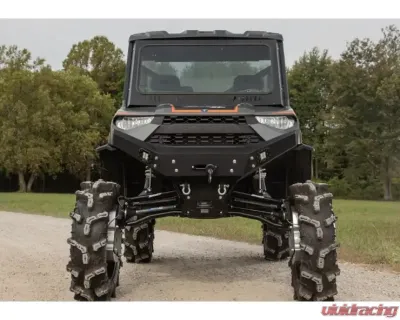SuperATV 8" Dual Billet Portal Gear Lift Kit w/ 70% Gear Reduction & Frame Stiffener Polaris Ranger XP 1000 Standard Cab 2021+ - PGH8D-1-98-702-B-FS