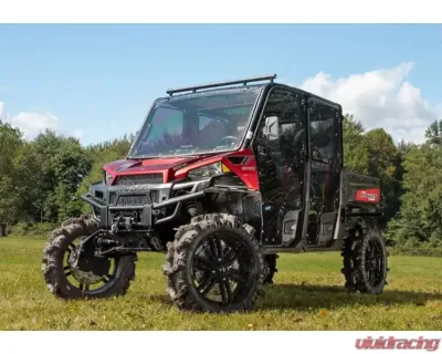 SuperATV 8" Dual Billet Portal Gear Lift Kit w/ 70% Gear Reduction & Frame Stiffener Polaris Ranger XP 1000 Crew Cab 2017-2018 - PGH8D-1-34-702-B-FS