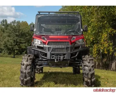 SuperATV 8" Dual Billet Portal Gear Lift Kit w/ 70% Gear Reduction & Frame Stiffener Polaris Ranger XP 1000 Crew Cab 2017-2018 - PGH8D-1-34-702-B-FS