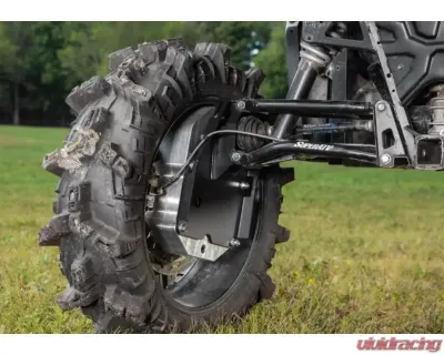 SuperATV 8" Dual Billet Portal Gear Lift Kit w/ 70% Gear Reduction & Frame Stiffener Polaris Ranger XP 1000 Crew Cab 2017-2018 - PGH8D-1-34-702-B-FS