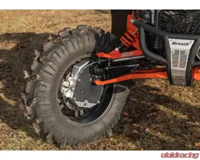 SuperATV 8" Dual Billet Portal Gear Lift Kit w/ 70% Gear Reduction & Frame Stiffener Can-AM Maverick X3 Standard 2017+ - PGH8D-7-72-701-B-FS