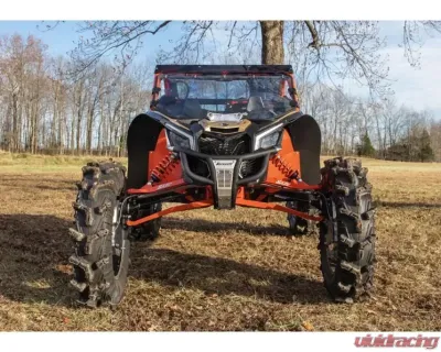 SuperATV 8" Dual Billet Portal Gear Lift Kit w/ 70% Gear Reduction & Frame Stiffener Can-AM Maverick X3 MAX 2017+ - PGH8D-7-72-702-B-FS