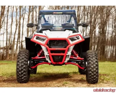 SuperATV 4" Dual Billet Portal Gear Lift Kit w/ 15% Gear Reduction & Frame Stiffener Polaris RZR 900 2 Seater 2015-2020 - PGHD-1-44-152-B-FS