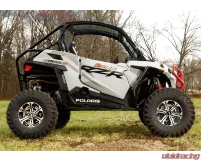 SuperATV 4" Dual Billet Portal Gear Lift Kit w/ 15% Gear Reduction & Frame Stiffener Polaris RZR 900 2 Seater 2015-2020 - PGHD-1-44-152-B-FS