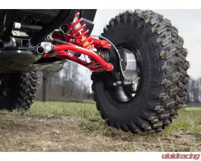 SuperATV 4" Dual Billet Portal Gear Lift Kit w/ 15% Gear Reduction & Frame Stiffener Polaris RZR 900 2 Seater 2015-2020 - PGHD-1-44-152-B-FS