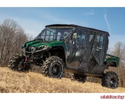 SuperATV 4" Dual Billet Portal Gear Lift Kit w/ 15% Gear Reduction & Frame Stiffener Yamaha Wolverine 2015-2018 - PGHD-2-39-151-B-FS