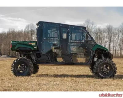 SuperATV 4" Dual Billet Portal Gear Lift Kit w/ 15% Gear Reduction & Frame Stiffener Yamaha Wolverine 2015-2018 - PGHD-2-39-151-B-FS