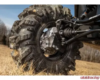 SuperATV 4" Dual Billet Portal Gear Lift Kit w/ 15% Gear Reduction & Frame Stiffener Yamaha Wolverine 2015-2018 - PGHD-2-39-151-B-FS