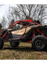 SuperATV 4" Dual Billet Portal Gear Lift Kit w/ 15% Gear Reduction & Frame Stiffener Can-AM Maverick X3 2017+                                     - PGHD-7-72-151-B-FS - Image 2