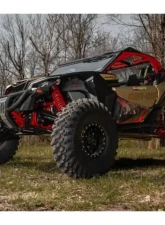 SuperATV 4" Dual Billet Portal Gear Lift Kit w/ 15% Gear Reduction & Frame Stiffener Can-AM Maverick X3 2017+                                     - PGHD-7-72-151-B-FS - Image 6