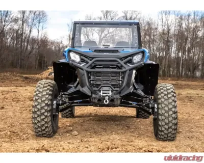 SuperATV 4" Dual Billet Portal Gear Lift Kit w/ 15% Gear Reduction & Frame Stiffener Can-Am Commander 2 Seat 2021+ - PGHD-7-92-151-B-FS