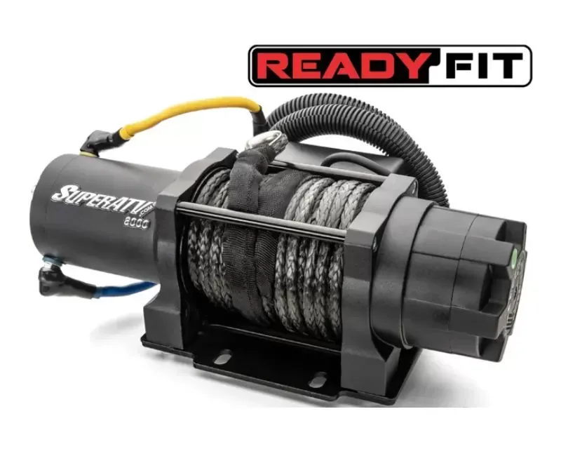 SuperATV 6000 Lb. Ready-Fit Winch Honda Pioneer 1000 2016-2021 - QWM-H-PIO1K-6000