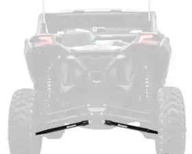 SuperATV 64 Inch Wide Black Boxed Radius Lower Arms (2 Rods) Can-AM Maverick X3 2017+