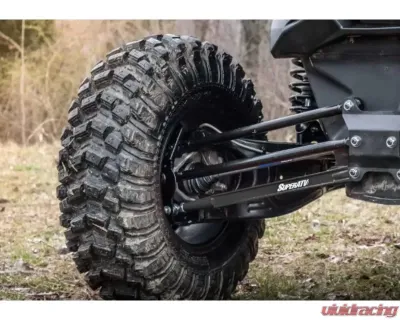 SuperATV 64 Inch Wide Black Boxed Radius Lower Arms (2 Rods) Can-AM Maverick X3 2017+ - RA-CA-X3-001-B2-02
