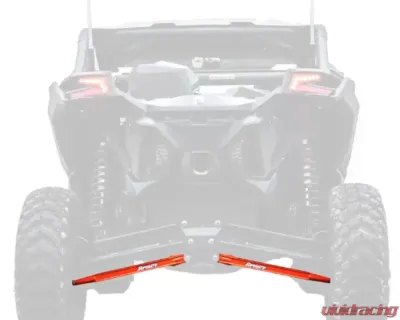 SuperATV 64 Inch Wide Red Boxed Radius Lower Arms (2 Rods) Can-AM Maverick X3 2017+ - RA-CA-X3-001-B2-14