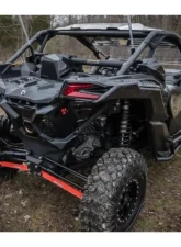 SuperATV 64 Inch Wide Red Boxed Radius Lower Arms (2 Rods) Can-AM Maverick X3 2017+                                     - RA-CA-X3-001-B2-14 - Image 3