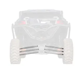 SuperATV 64 Inch Wide Billet Aluminum Radius Arms Complete Kit (6 Rods) Can-AM Maverick X3 2017+