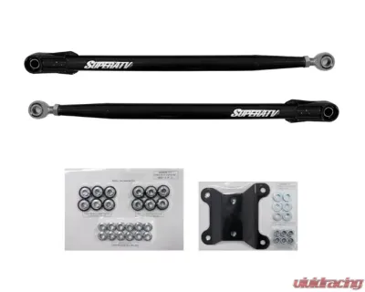 SuperATV 64 Inch Wide Black Tubed Radius Lower Arms (2 Rods) Can-AM Maverick X3 2017+ - RA-CA-X3-TU-B2-02