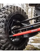 SuperATV 64 Inch Wide Red Tubed Radius Lower Arms (2 Rods) Can-AM Maverick X3 2017+                                     - RA-CA-X3-TU-B2-14 - Image 2