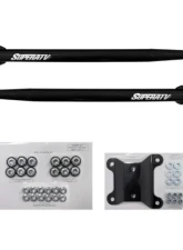 SuperATV 64 Inch Wide Red Tubed Radius Lower Arms (2 Rods) Can-AM Maverick X3 2017+                                     - RA-CA-X3-TU-B2-14 - Image 3